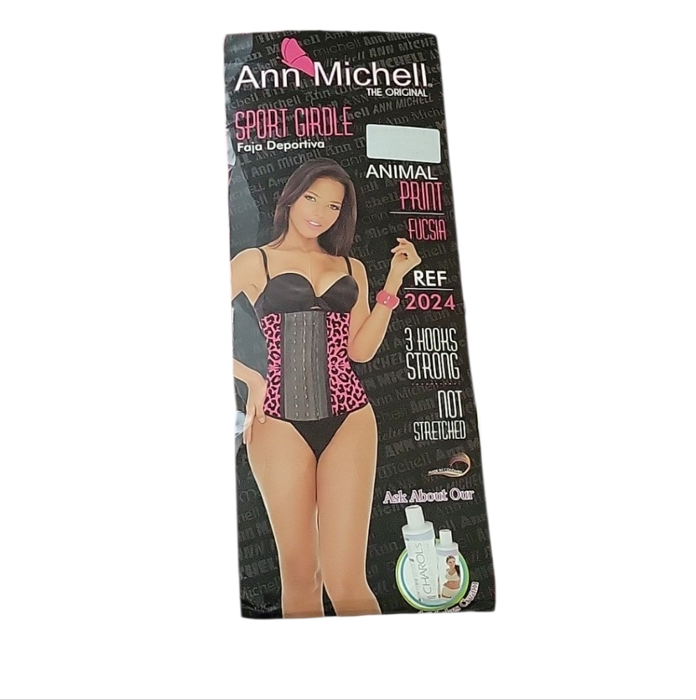 Ann Michell Women's Sport Girdle Animal Print XL